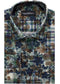 Floral Check Cotton-Linen Shirt - Khaki